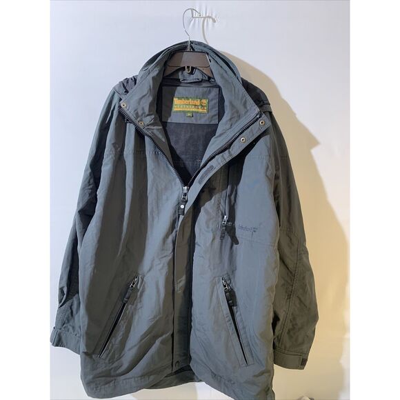Timberland Other - Timberland Waterproof Mens Grey Jacket Coat Size Medium Weathergear Raincoat